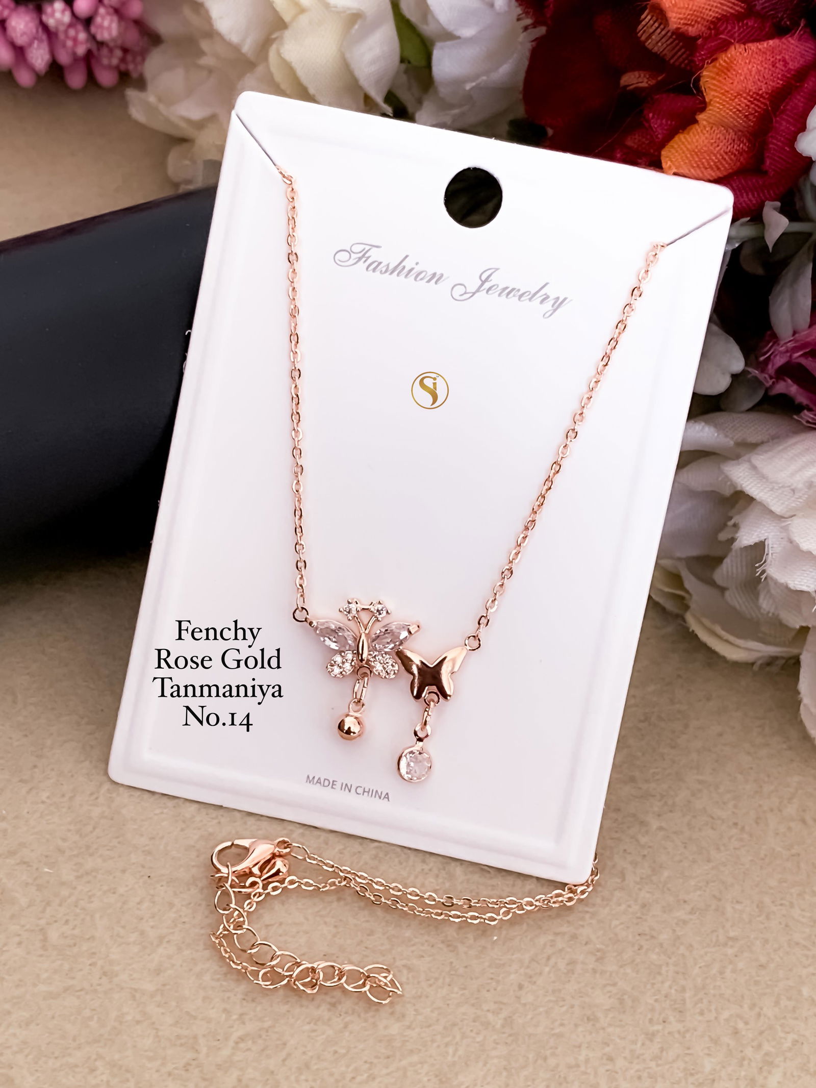 Fancy Designer Rose Gold Tanmaniya Chain Wholesale Shop
